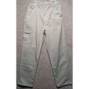 Jeep Uniform Pants Made in‎ USA Drawstring Cargo Pastel Green Logo 33x32